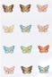 Preview: Schmetterlinge selbstklebend am Klebestreifen, Karte à 24 Stk.